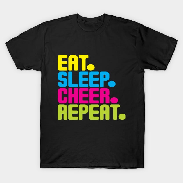 Eat Sleep Cheer Repeat T-Shirt by wearmarked